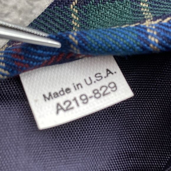 Pendleton Silk Neck Tie Mens Bue Red Madras Plaid Classiccore Preppy Corpcore - Picture 4 of 8